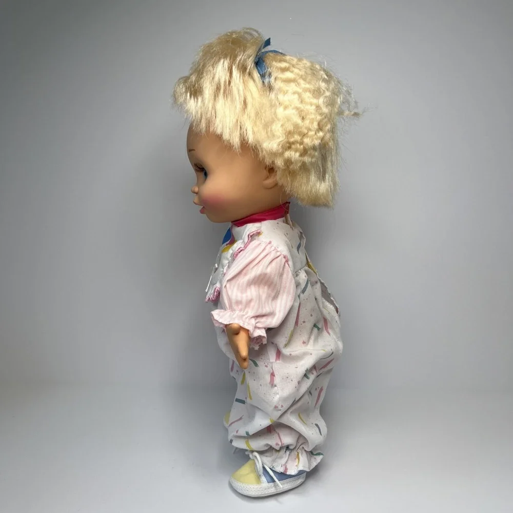 Vintage 1990 Galoob Baby Face So Innocent Cynthia #7 Doll Blue Eyes Blonde Hair